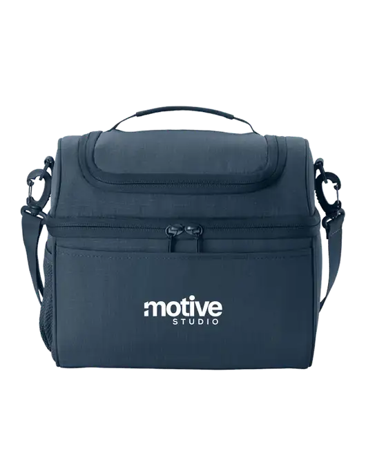 Polar Lunch Dark Navy Cooler w/Motive Studio Logo