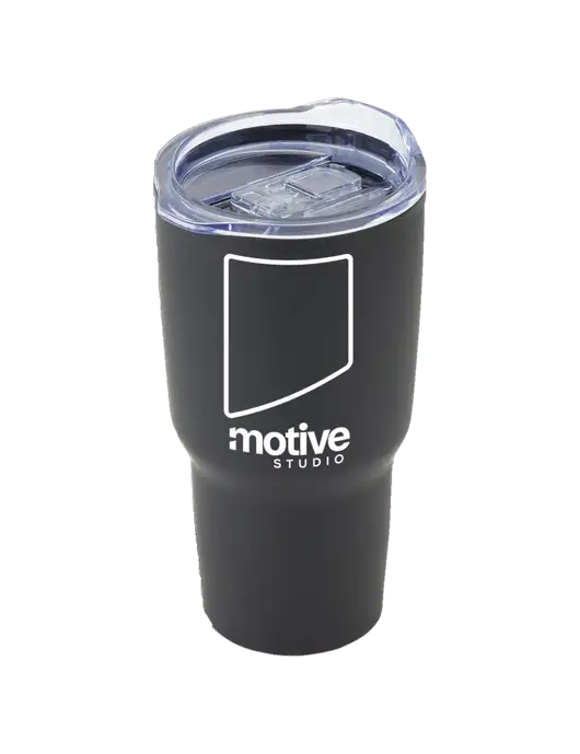 Odyssey Black 30 oz Travel Tumbler w/Motive Studio Logo