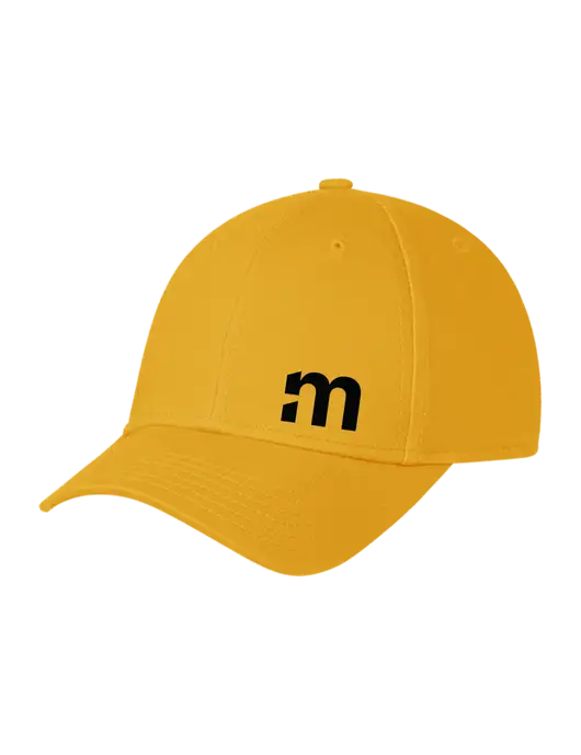 Yellow Gold Structured Cap Hook & Loop w/m Icon Logo