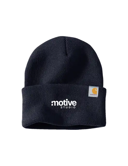 Carhartt Navy Watch Cap 2.0 w/Motive Studio Logo