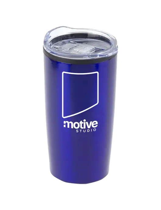 Olympus Blue 20 oz Tumbler w/Motive Studio Logo