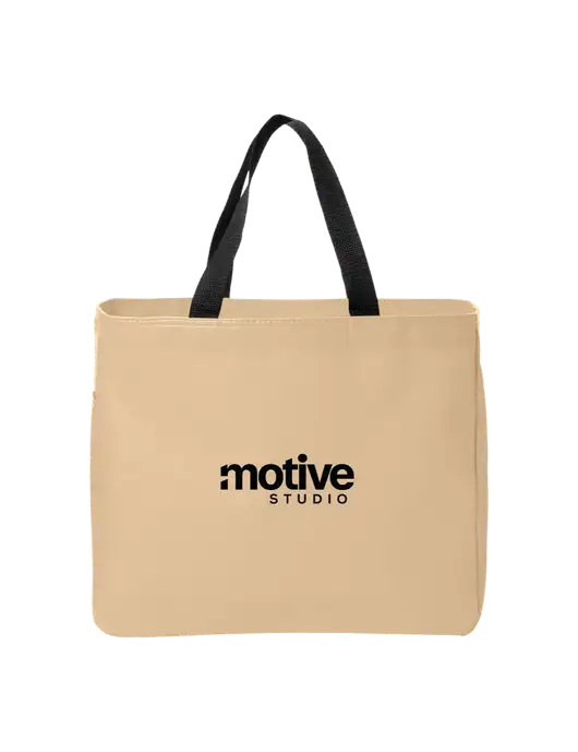 Essential Dark Tan Tote w/Motive Studio Logo