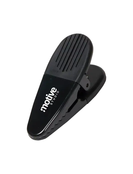 Magnetic Black Power Clip w/Motive Studio Logo