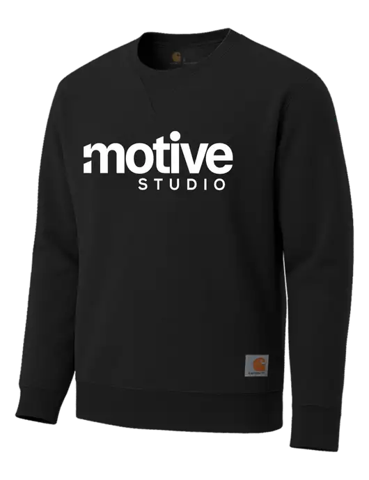 Carhartt Black Midweight Crewneck Sweatshirt w/Motive Studio Logo