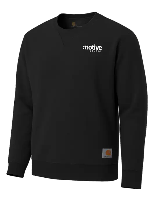 Carhartt Black Midweight Crewneck Sweatshirt w/Motive Studio Logo