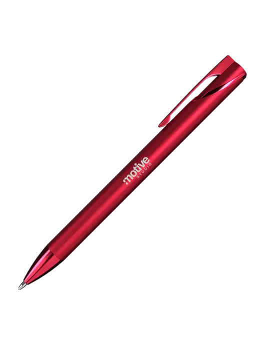Red HyperNova Ballpoint Pen - Black Ink w/Motive Studio Logo