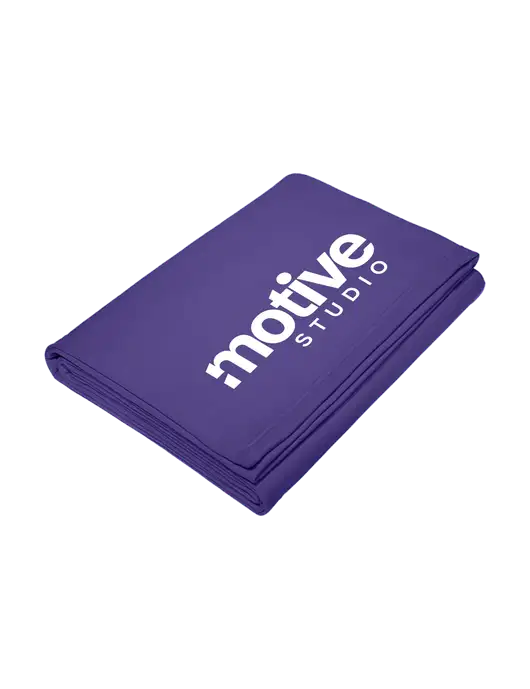 Core Purple Fleece Sweatshirt Blanket w/Motive Studio Logo