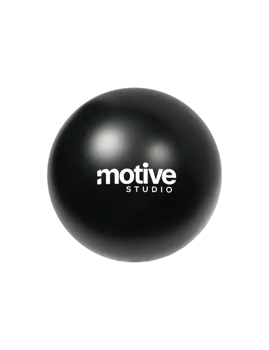 Black Stress Reliever Ball w/Motive Studio Logo