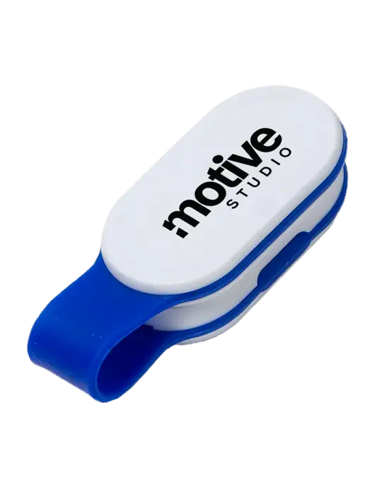 Magna Clip Blue Personal Safety Light w/Motive Studio Logo