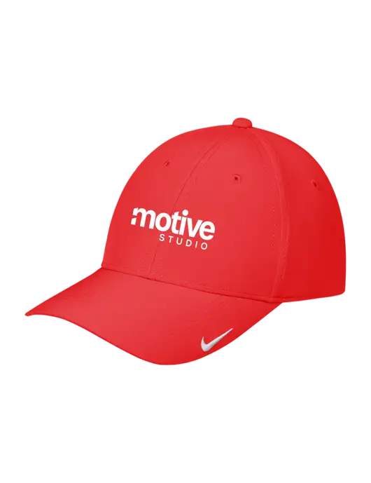 Nike Red Dri-FIT Legacy Cap w/Motive Studio Logo