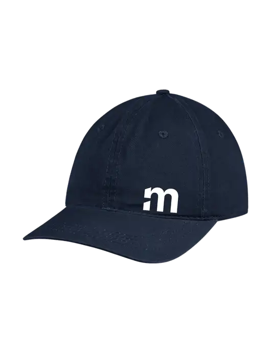 Garment Washed Unstructured Twill Navy Cap w/m Icon Logo