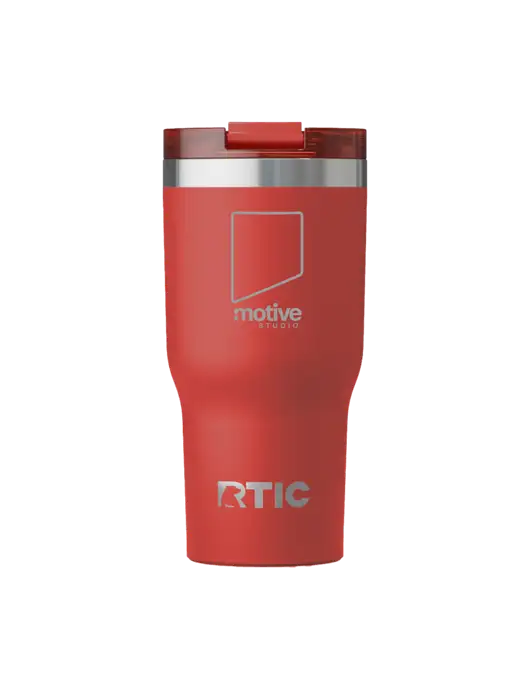 RTIC Essential 20 oz Red Tumbler w/Motive Studio Logo