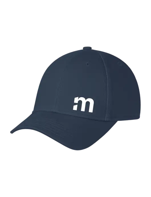 Navy Structured Cap Hook & Loop w/m Icon Logo