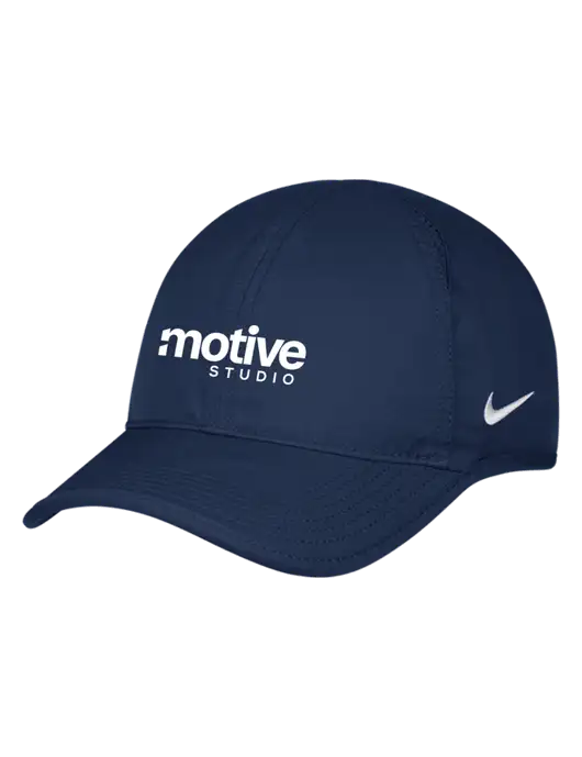 Nike Navy Featherlight Cap w/Motive Studio Logo