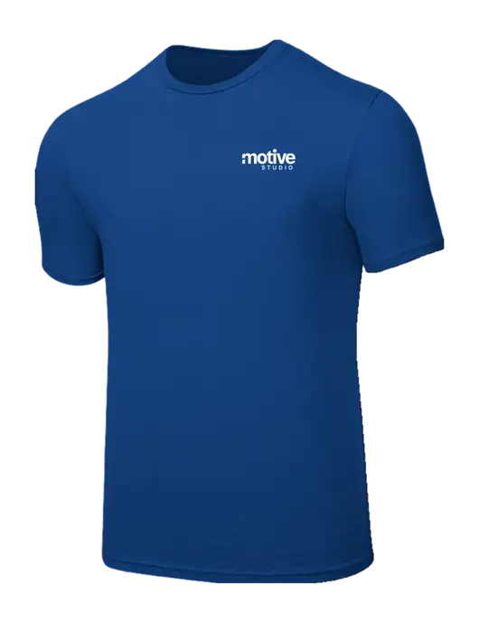 Seriously Soft Royal T-Shirt w/Motive Studio Logo