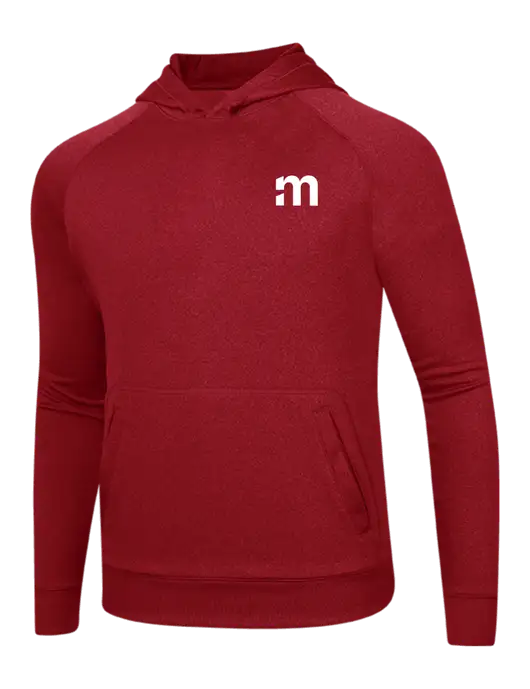 Tech True Red Fleece Hooded Sweatshirt w/m Icon Logo