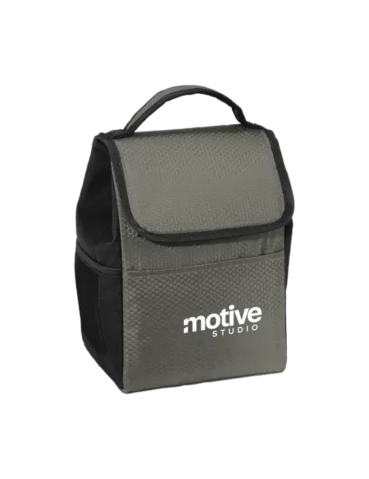 Lunch Bag Grey/Black Cooler w/Motive Studio Logo