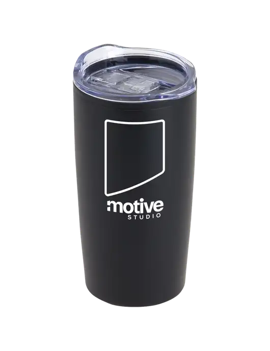Olympus Black 20 oz Tumbler w/Motive Studio Logo