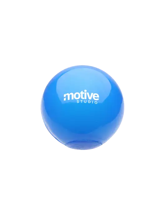 Light Up Light Royal Blue Bounce Ball w/Motive Studio Logo