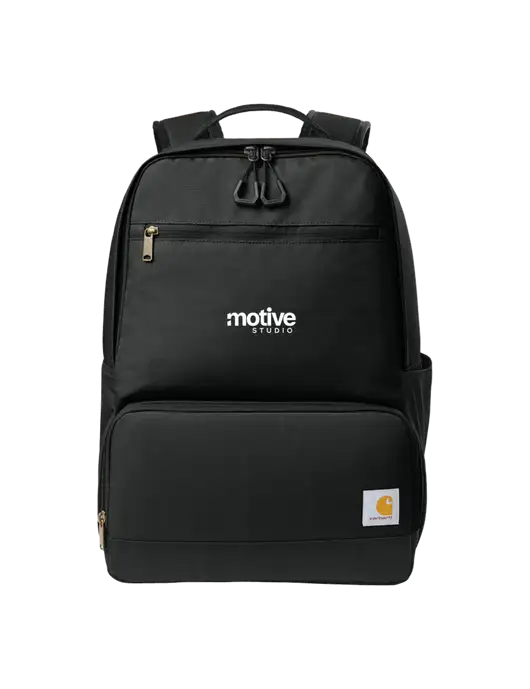 Carhartt Two-Compartment Black Cooler Backpack w/Motive Studio Logo