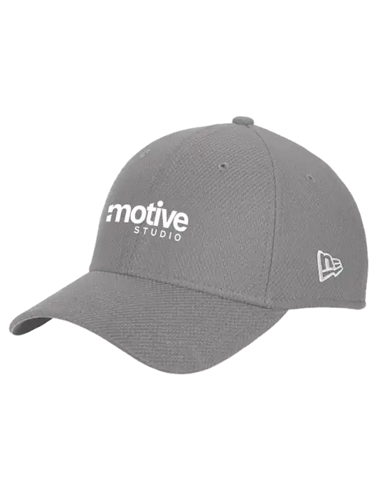 New Era Diamond Era Medium Grey Stretch Cap w/Motive Studio Logo
