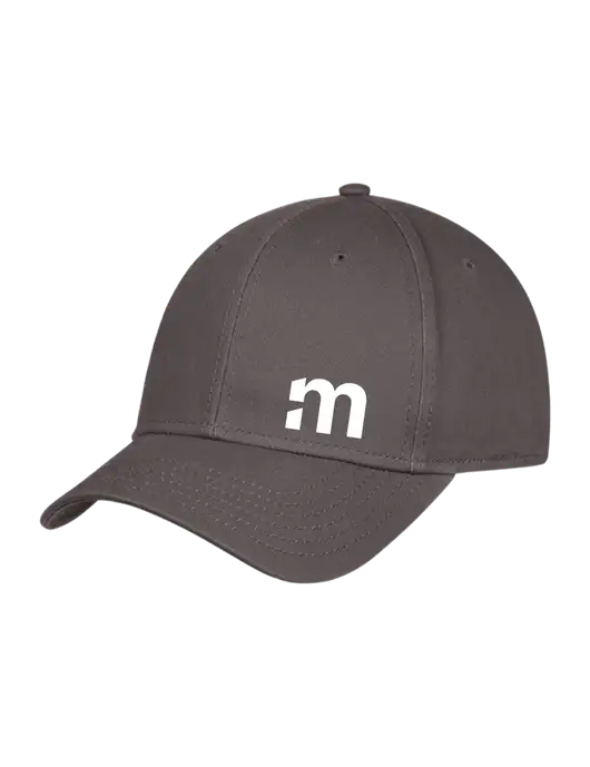 Charcoal Structured Cap Hook & Loop w/m Icon Logo