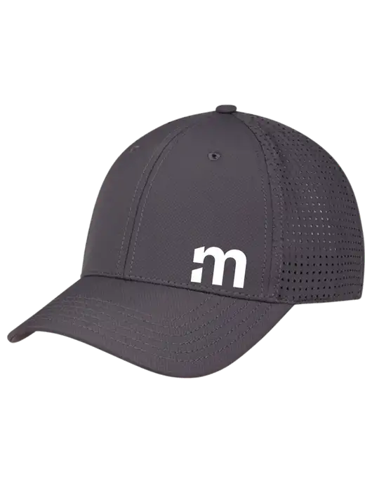 Charcoal Performance Stretchable Cap Hook & Loop w/m Icon Logo
