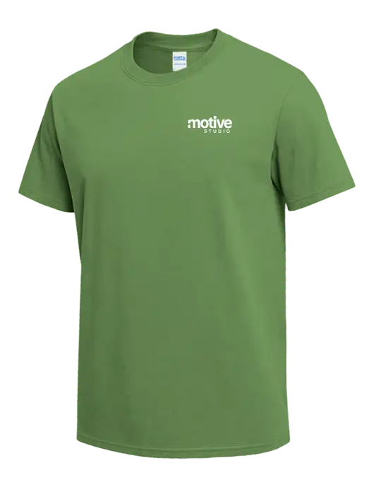 Light Kelly Green Heavyweight 6.1 oz T-Shirt w/Motive Studio Logo