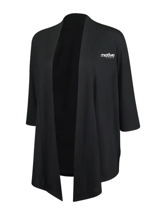 Black Womens Concept Shrug w/Motive Studio Logo