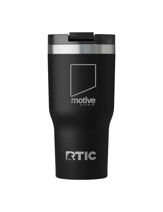 RTIC Essential 30 oz Black Tumbler w/Motive Studio Logo