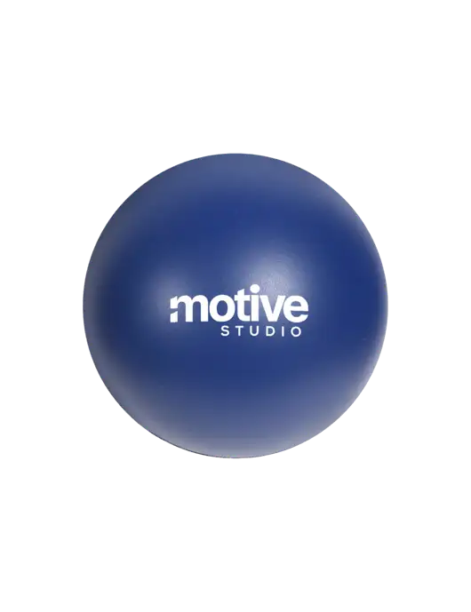 Navy Blue Stress Reliever Ball w/Motive Studio Logo