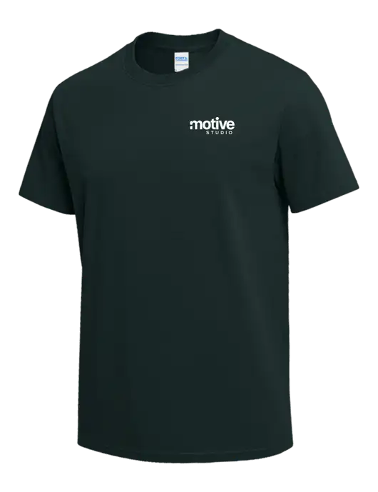 Dark Green Heavyweight 6.1 oz T-Shirt w/Motive Studio Logo
