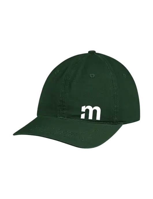 Garment Washed Unstructured Twill Dark Green Cap w/m Icon Logo