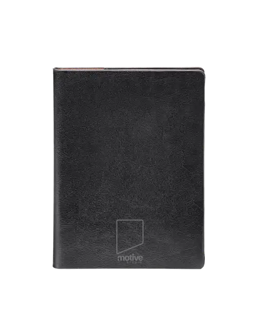 Fabrizio Black Rfid Passport Holder w/Motive Studio Logo