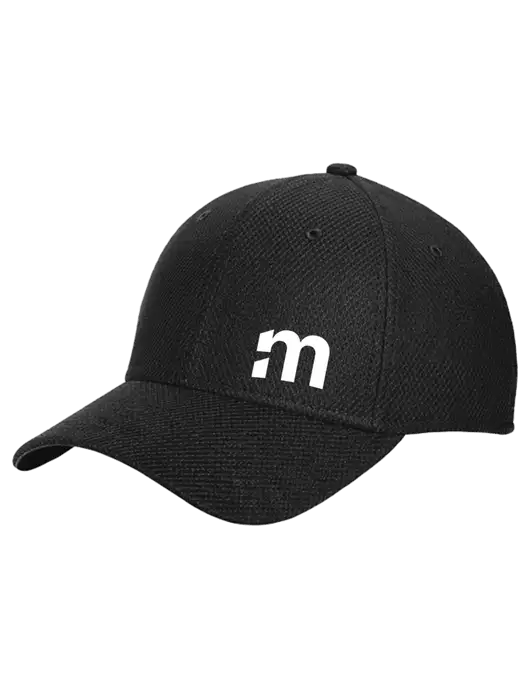 New Era Diamond Era Black Stretch Cap w/m Icon Logo