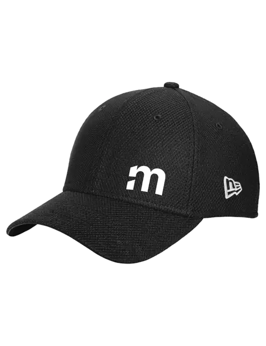 New Era Diamond Era Black Stretch Cap w/m Icon Logo