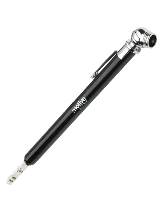 Quick View Black Tire Gauge w/Motive Studio Logo