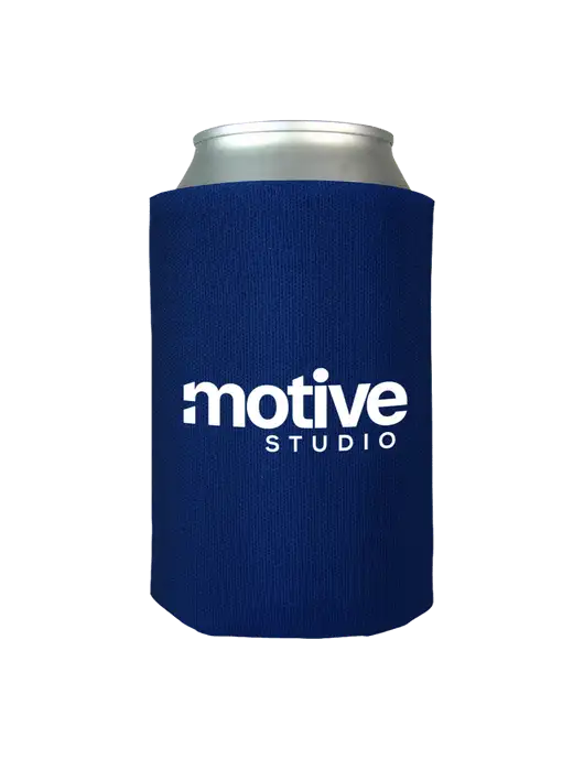 Dark Royal Blue Foam Coolie w/Motive Studio Logo
