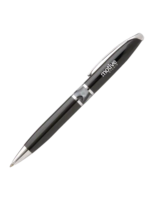 Illusion Black Pen - Black Ink w/Motive Studio Logo