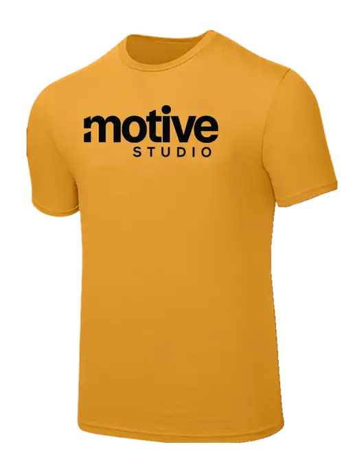 Seriously Soft Yellow Gold T-Shirt w/Motive Studio Logo