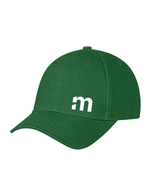 Kelly Green Structured Soft Snap Closure Hook & Loop Cap w/m Icon Logo