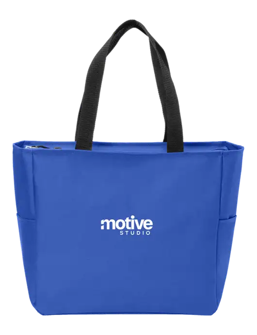Everyday True Royal Zip Tote  w/Motive Studio Logo