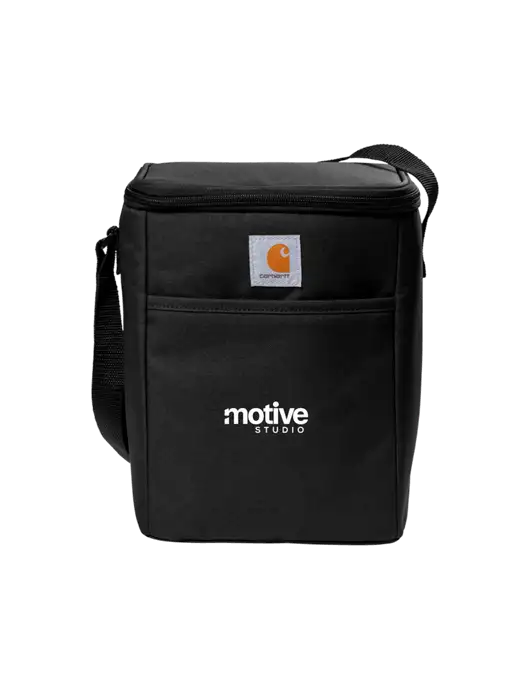 Carhartt Black Vertical 12-Can Cooler w/Motive Studio Logo