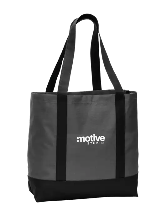 Carryall Charcoal/Black Day Tote Dark w/Motive Studio Logo