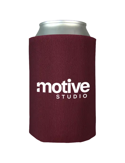 Maroon Foam Coolie w/Motive Studio Logo