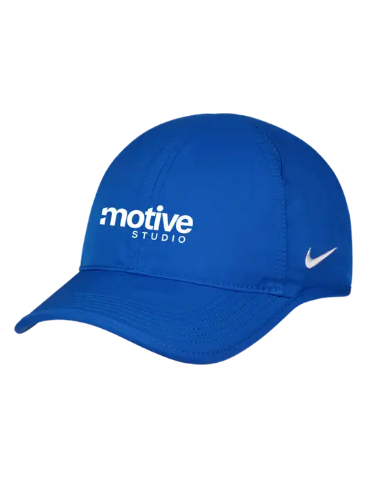 Nike Royal Featherlight Cap w/Motive Studio Logo