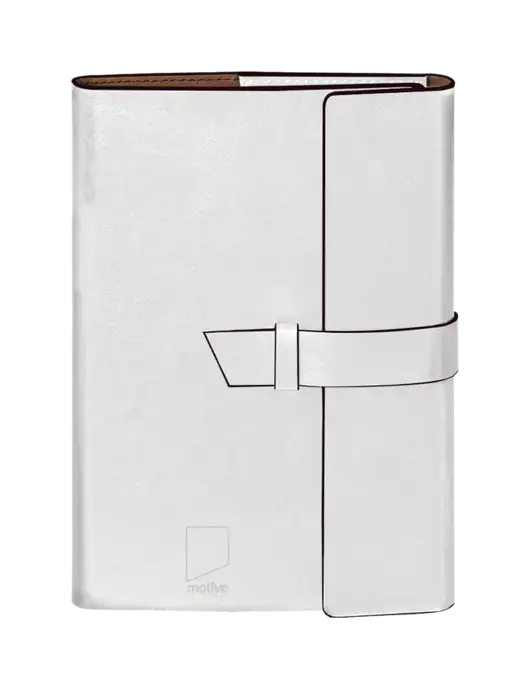 Fabrizio White 6.875 x 9.56 Portfolio w/Motive Studio Logo