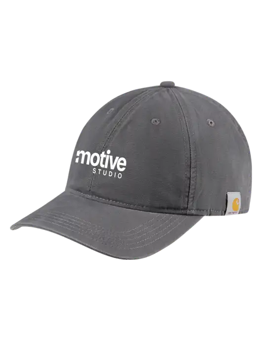 Carhartt Dark Grey Cotton Canvas Cap w/Motive Studio Logo