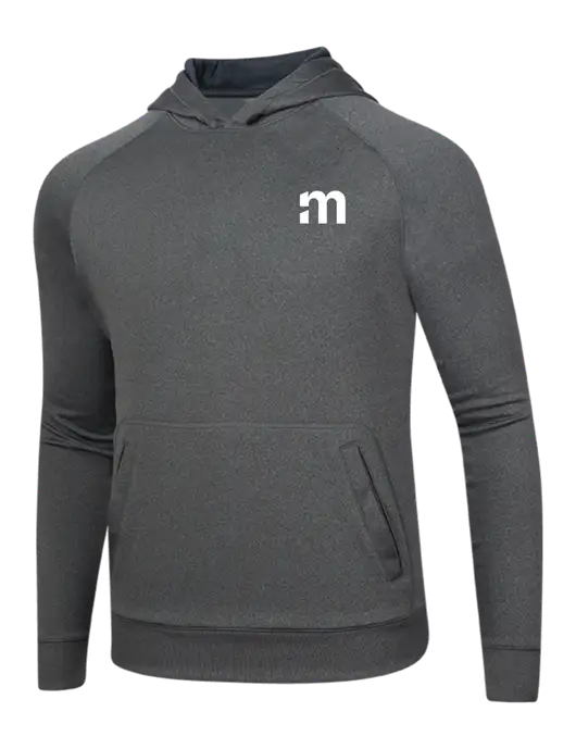 Tech Graphite Heather Fleece Hooded Sweatshirt w/m Icon Logo