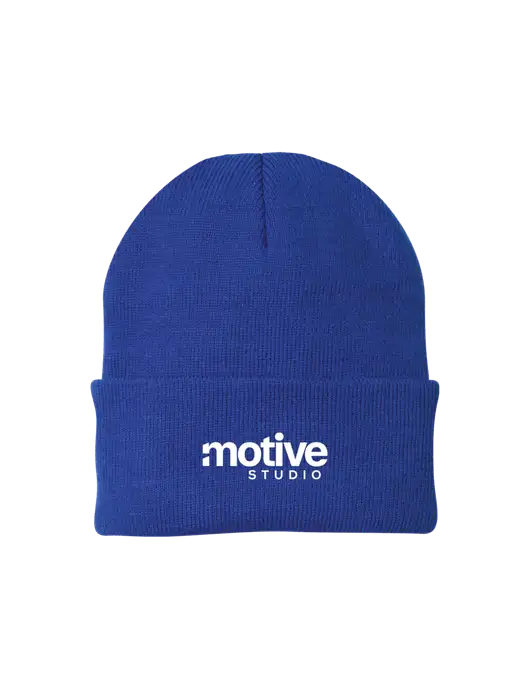 Royal Knit Cap w/Motive Studio Logo